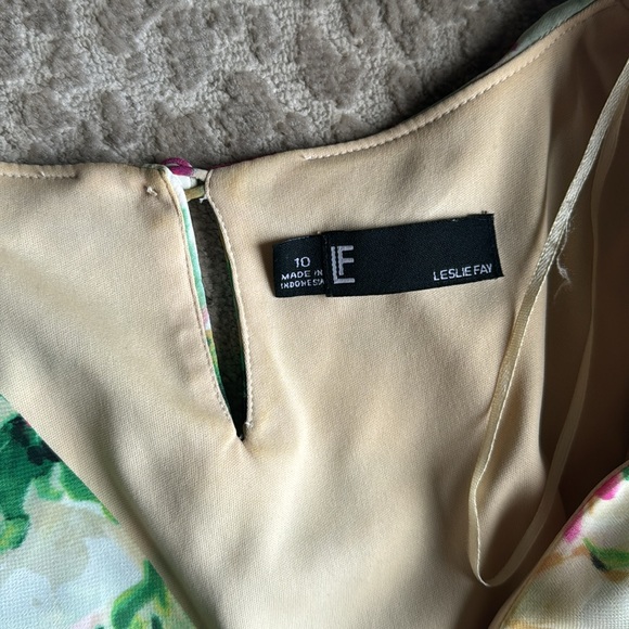 Leslie Fay Flutter Sleeve Floral Maxi Dress, size 10 - Picture 5 of 8